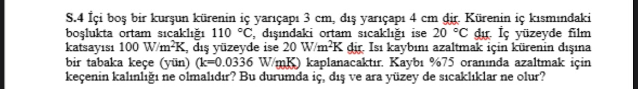 S . 4 i bo bir kur un k renin i yar ap 3 cm , d