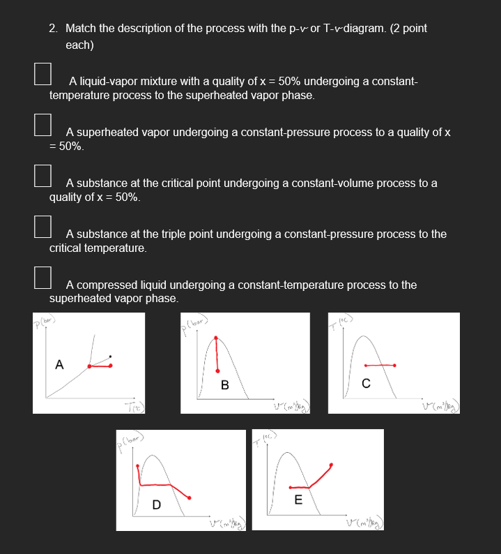 PLEASE FULLY ANSWER AND MATCH. Match the