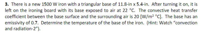 There is a new 1 5 0 0 W iron with a triangular