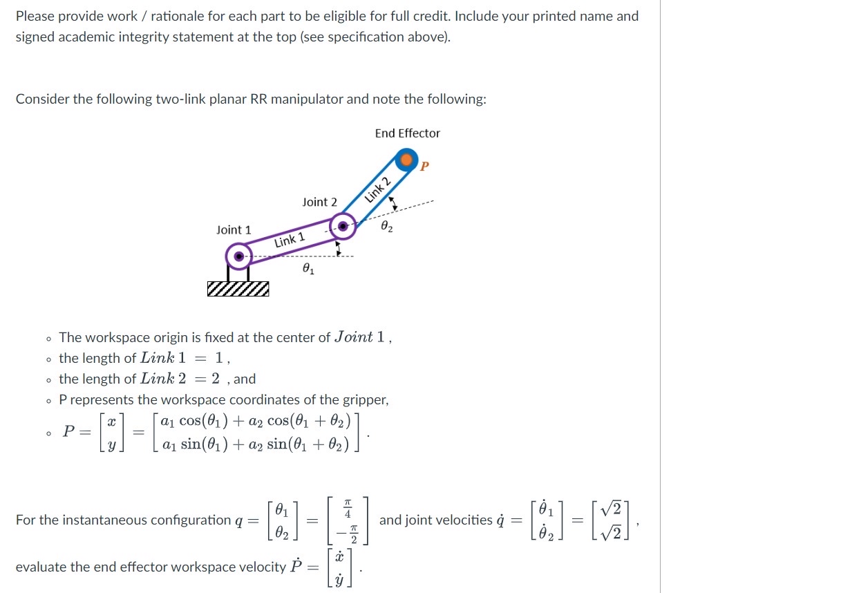 Please provide work / rationale for each part to