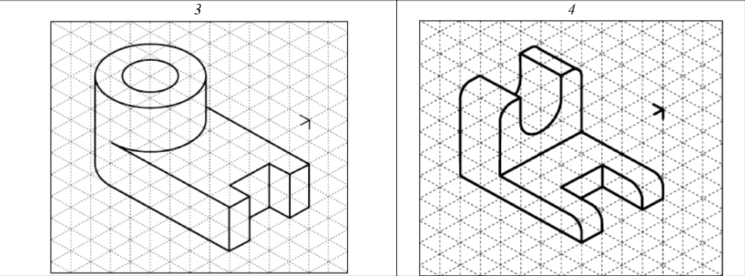 please help me draw these 2 3 d geometric