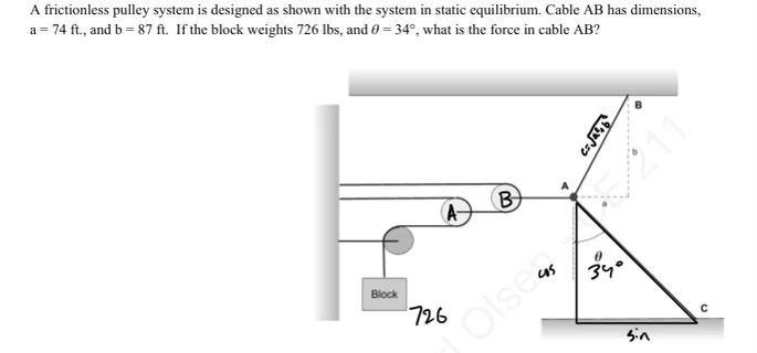 A frictionless pulley system is designed as shown