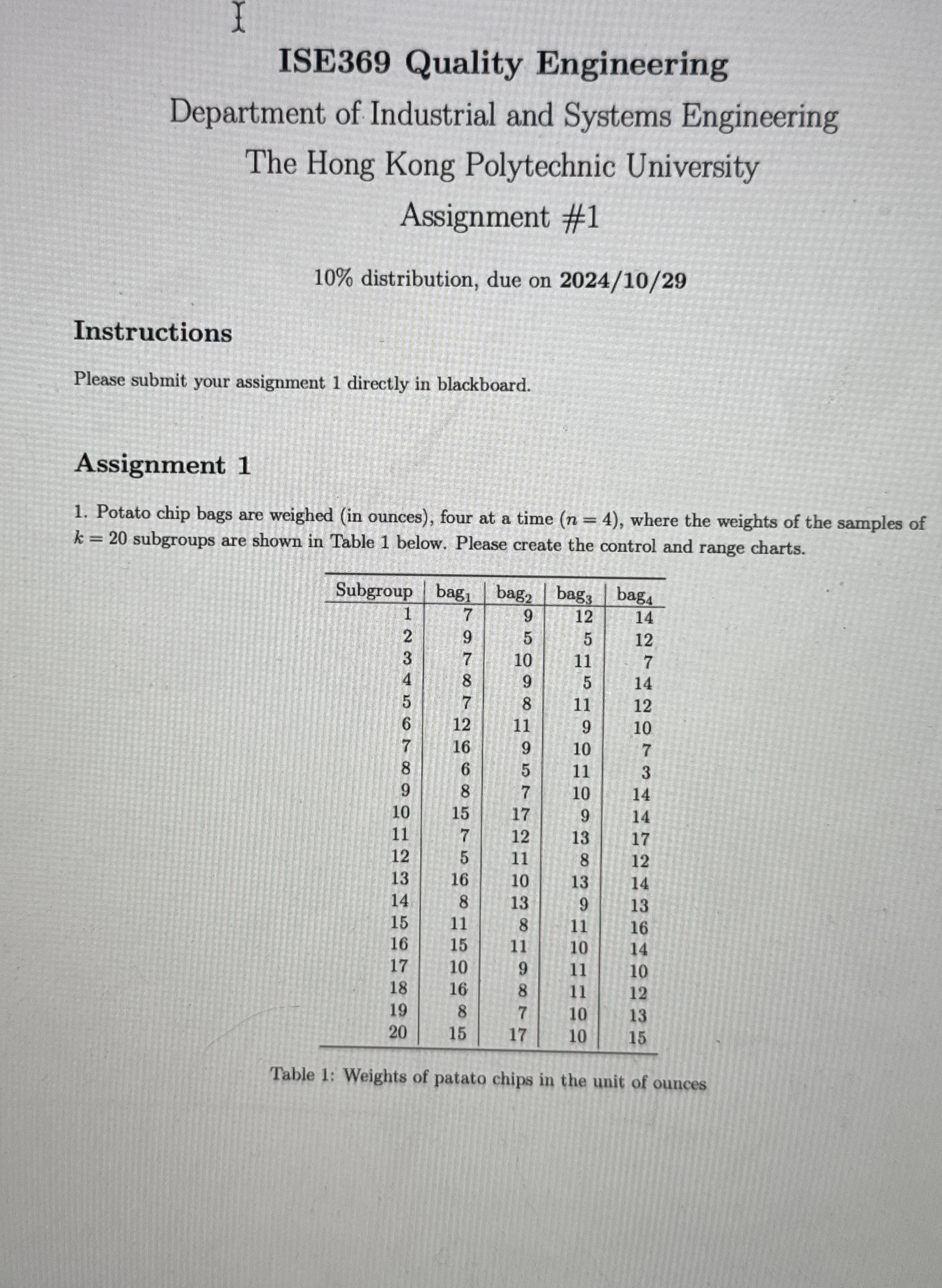 ISE 3 6 9 Quality Engineering Department of