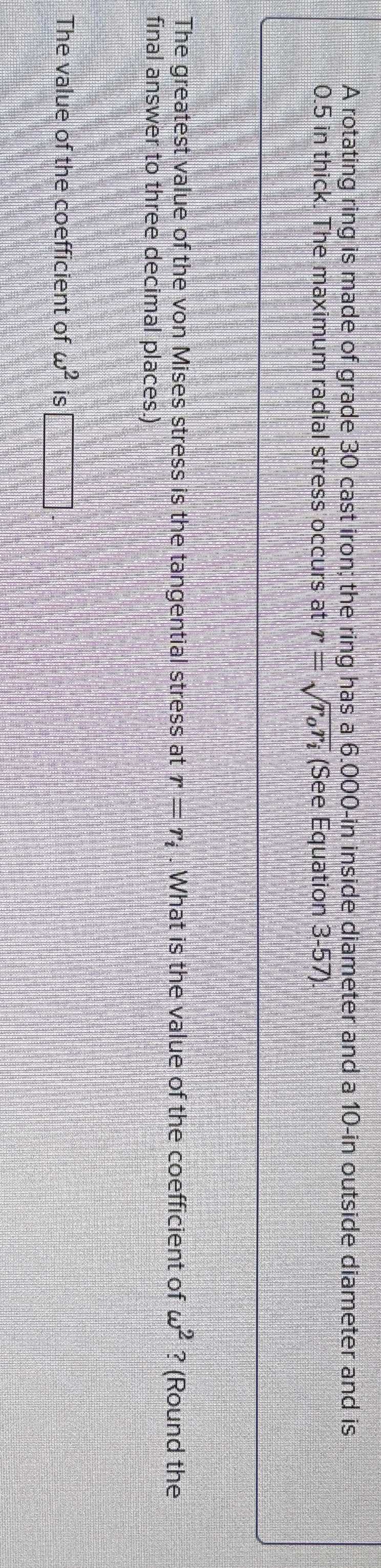 OA rotating ring is made of grade 3 0 cast iron;