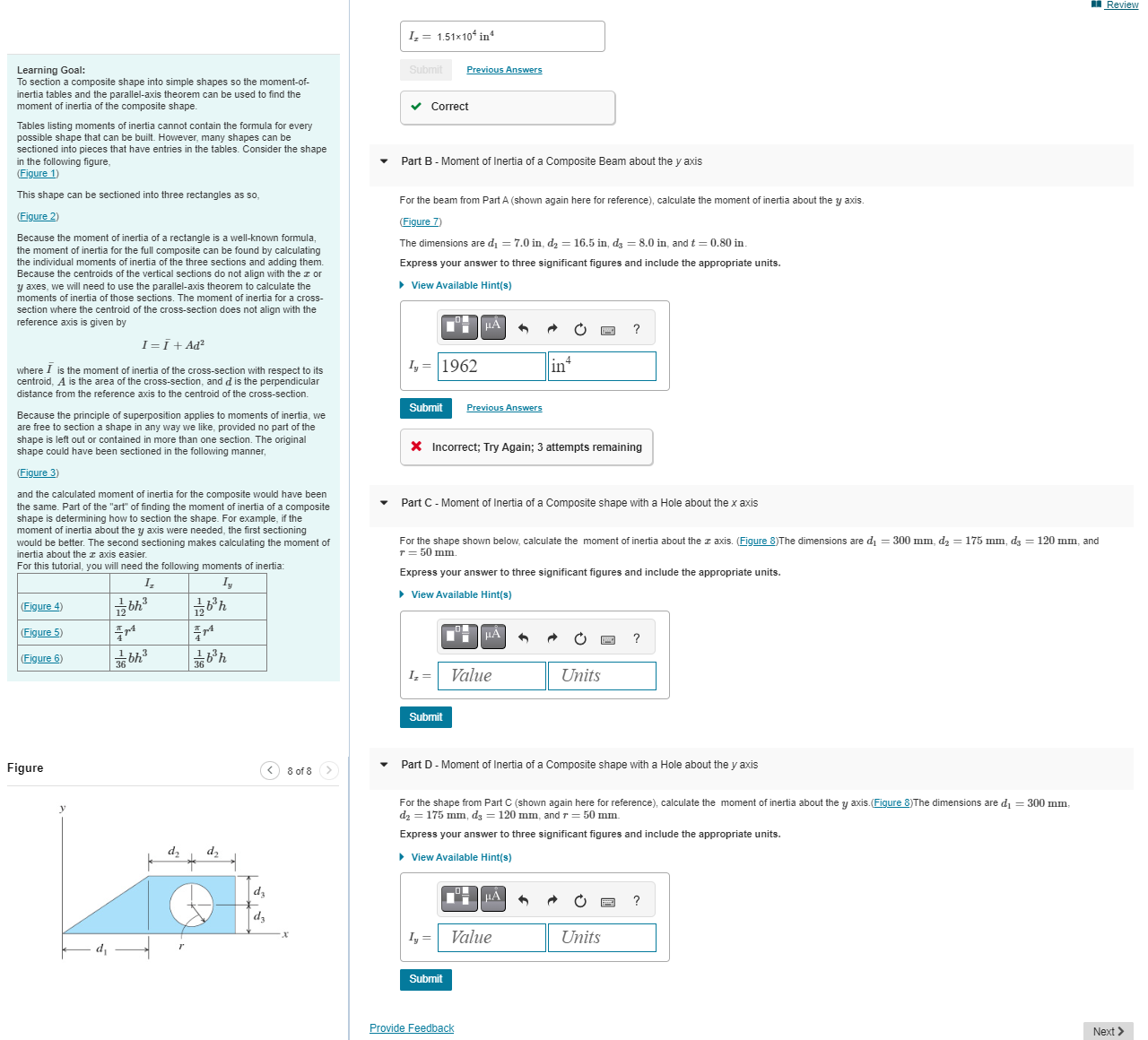 Learning Goal: To section a composite shape into