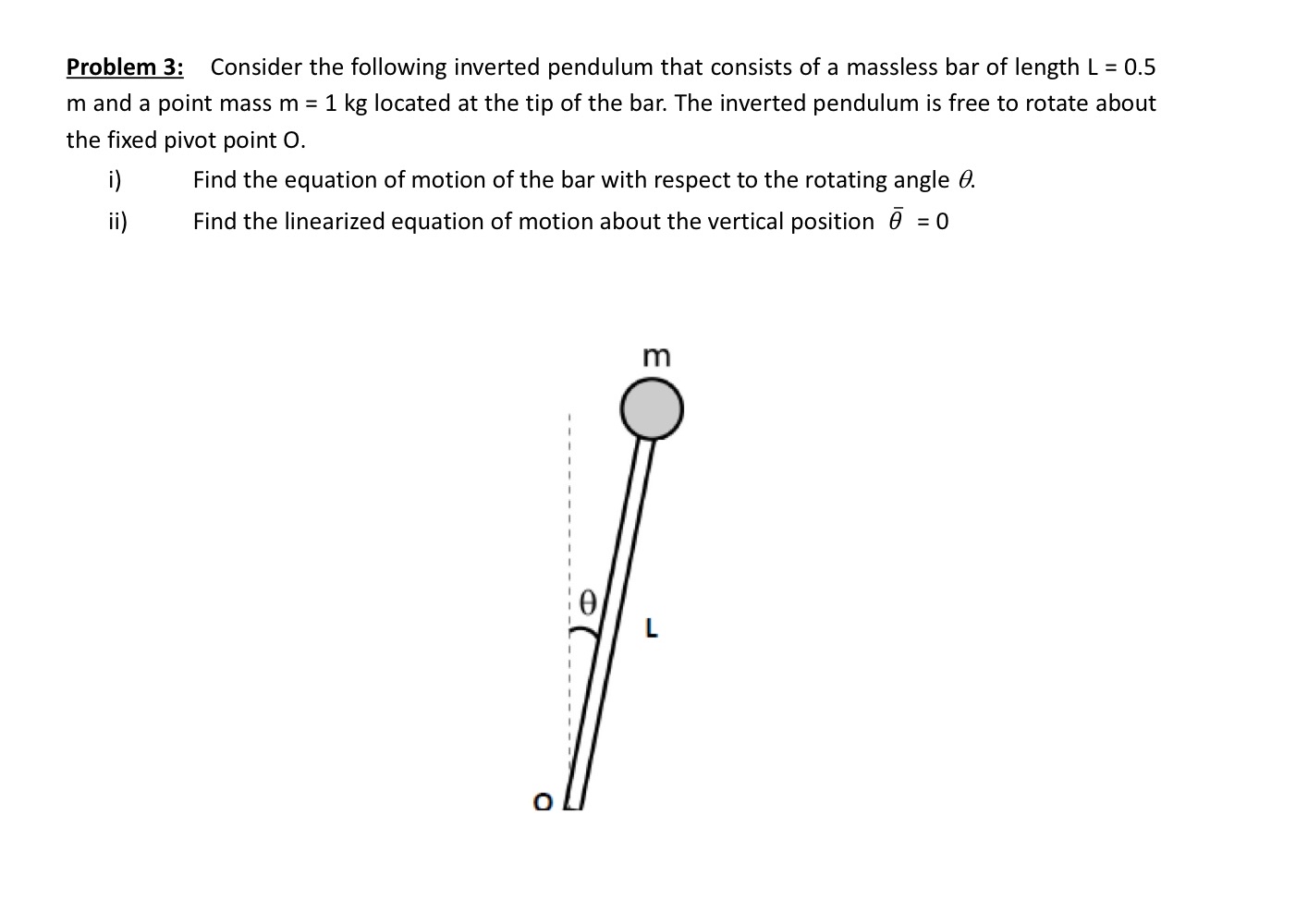 Problem 3 : Consider the following inverted