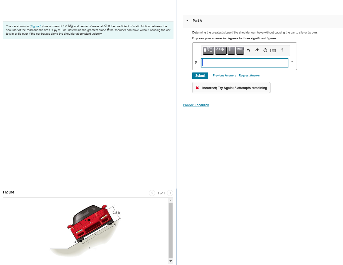 The car shown in ( Figure 1 ) has a mass of 1 . 6