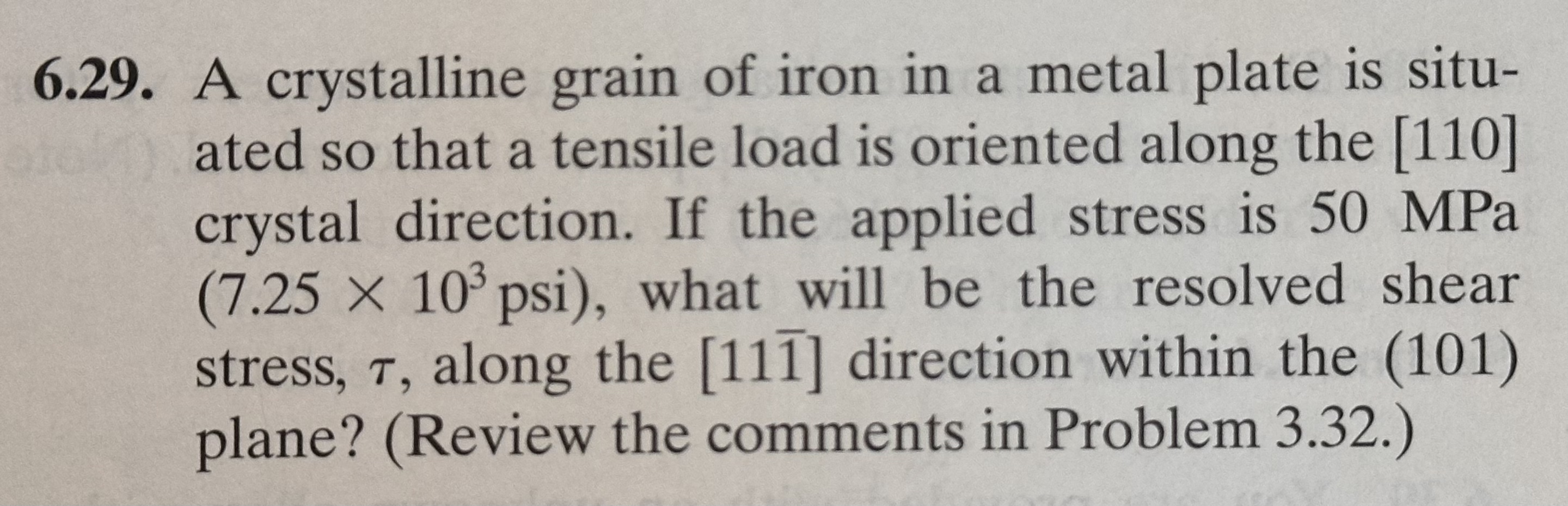 6 . 2 9 . A crystalline grain of iron in a metal