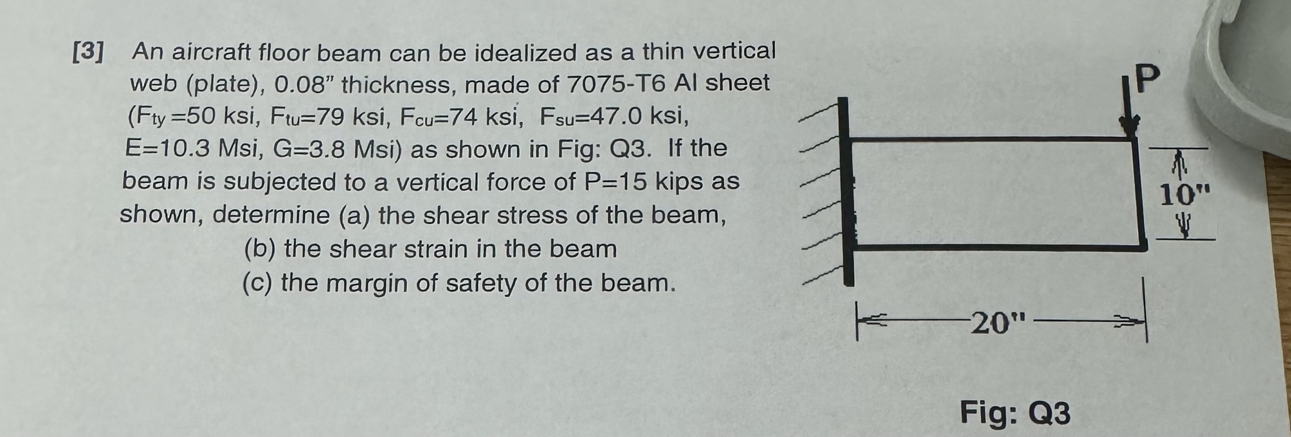 [ 3 ] An aircraft floor beam can be idealized as