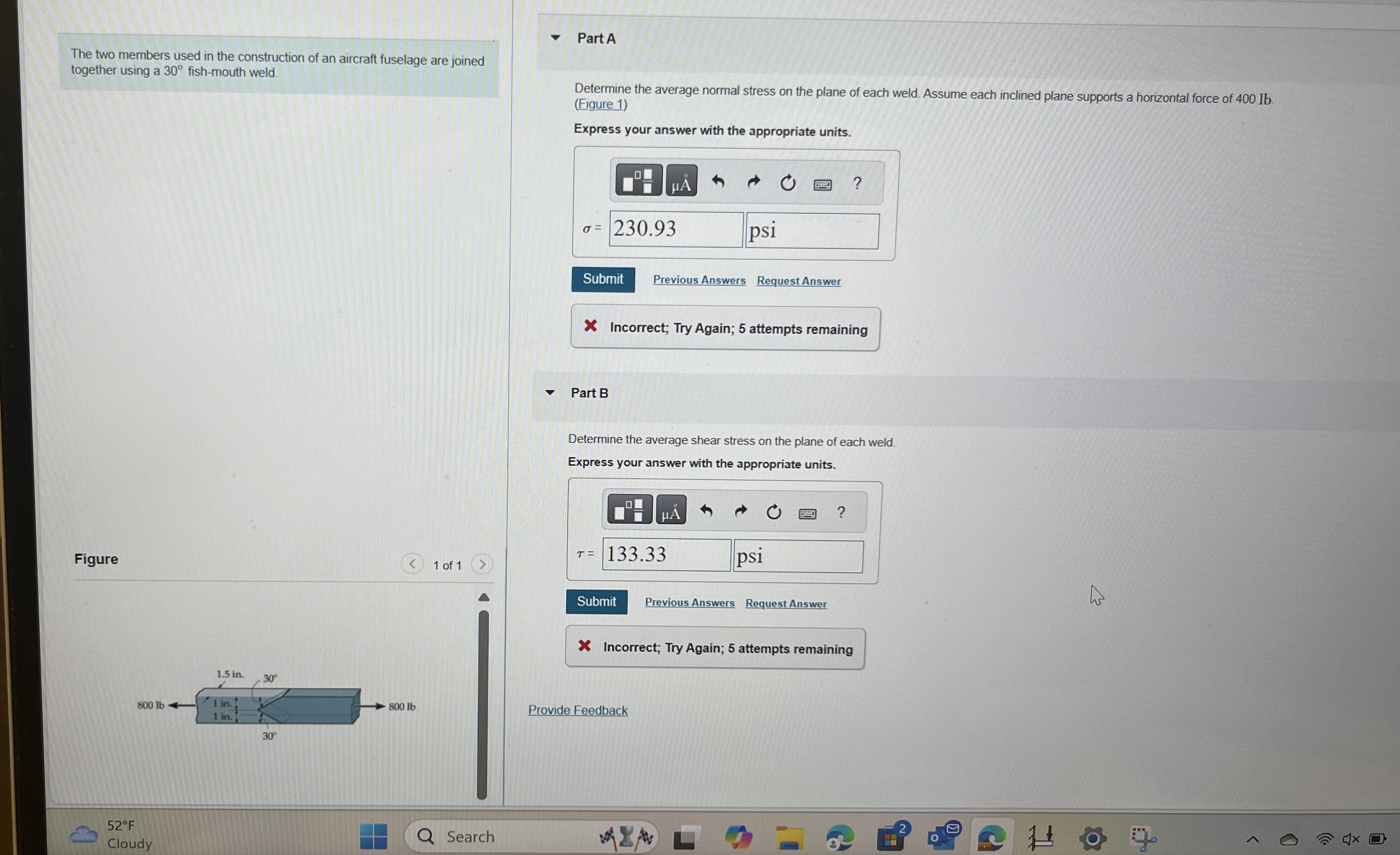 The two members used in the construction of an