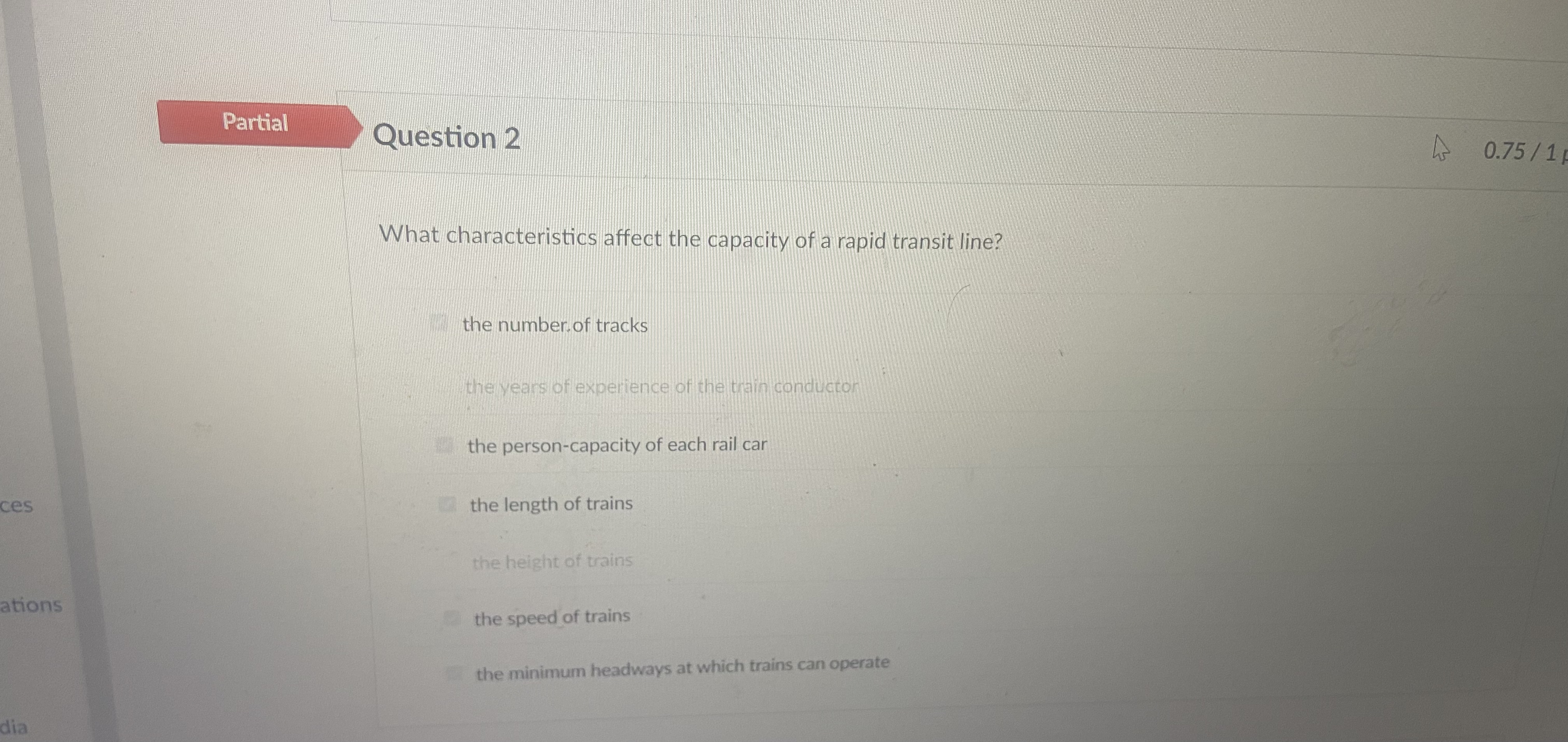 What characteristics affect the capacity of a