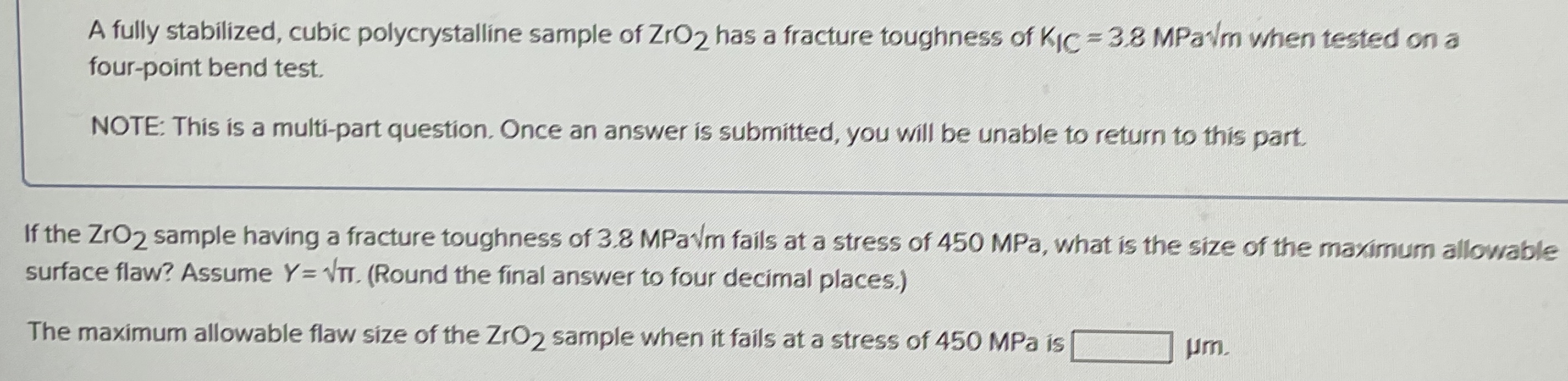 A fully stabilized, cubic polycrystalline sample
