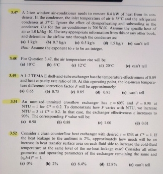 answer all please 3 . 4 7 A 2 - ton window air -