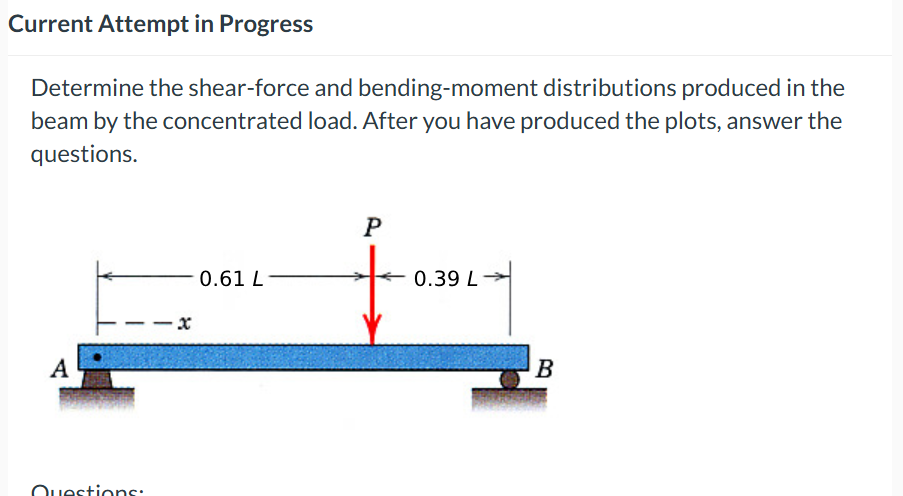 Determine the shear - force and bending - moment
