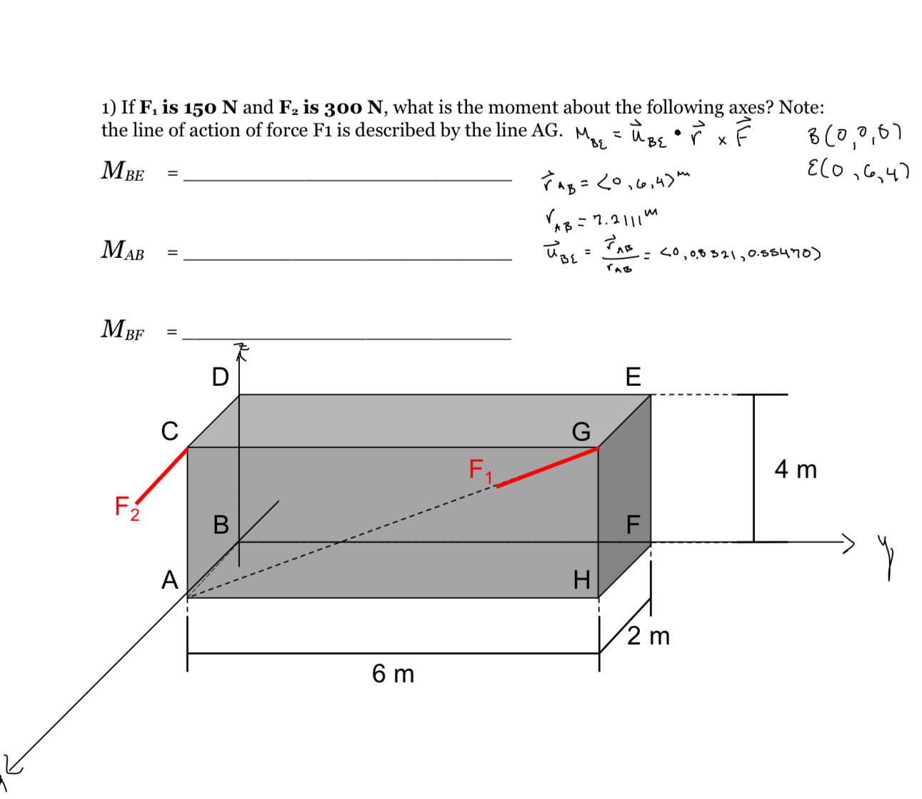 If F 1 is 1 5 0 N and F 2 is 3 0 0 N , what is