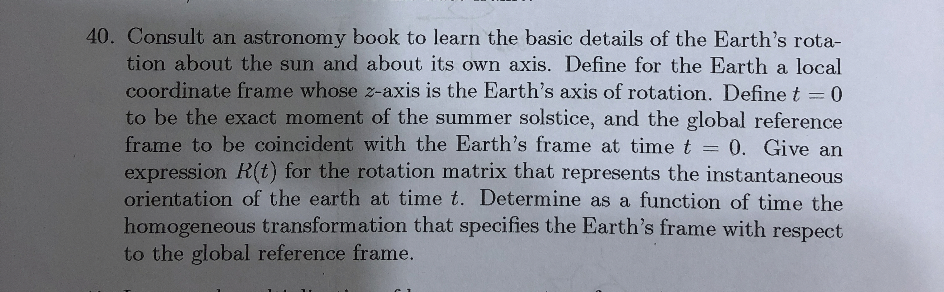 Consult an astronomy book to learn the basic