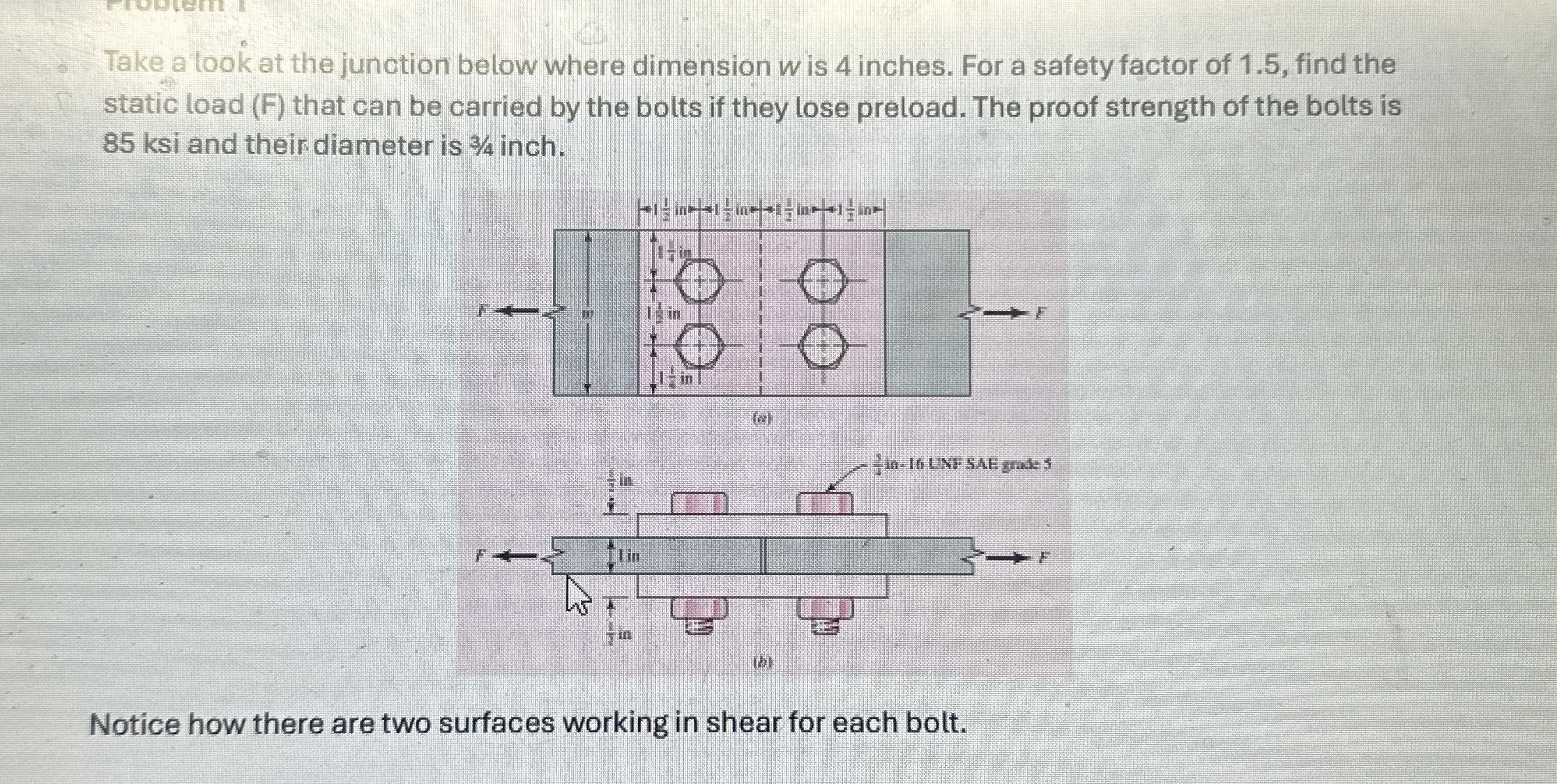 Take a took at the junction below where dimension