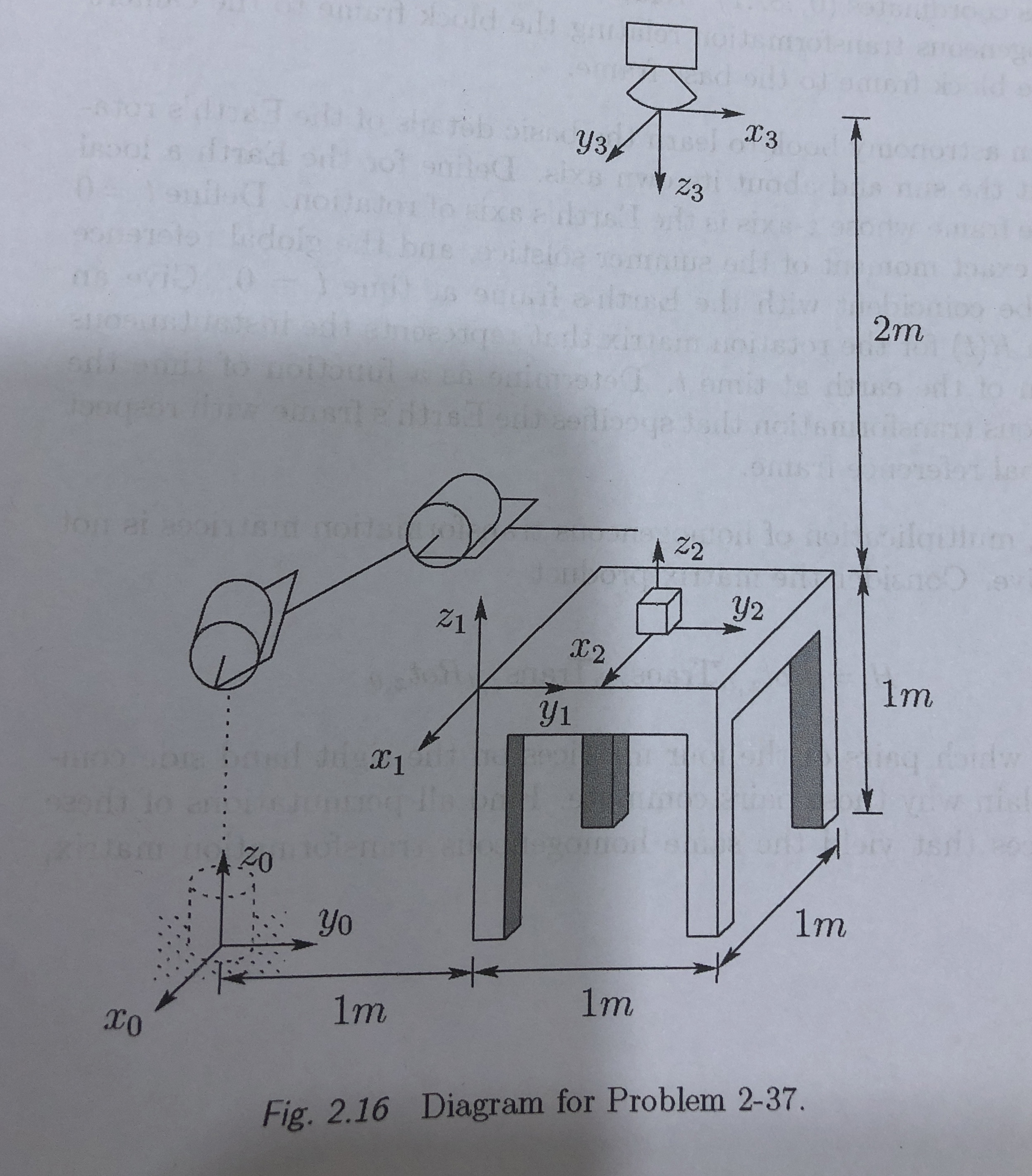Consider the diagram of Figure 2 . 1 6 . A robot