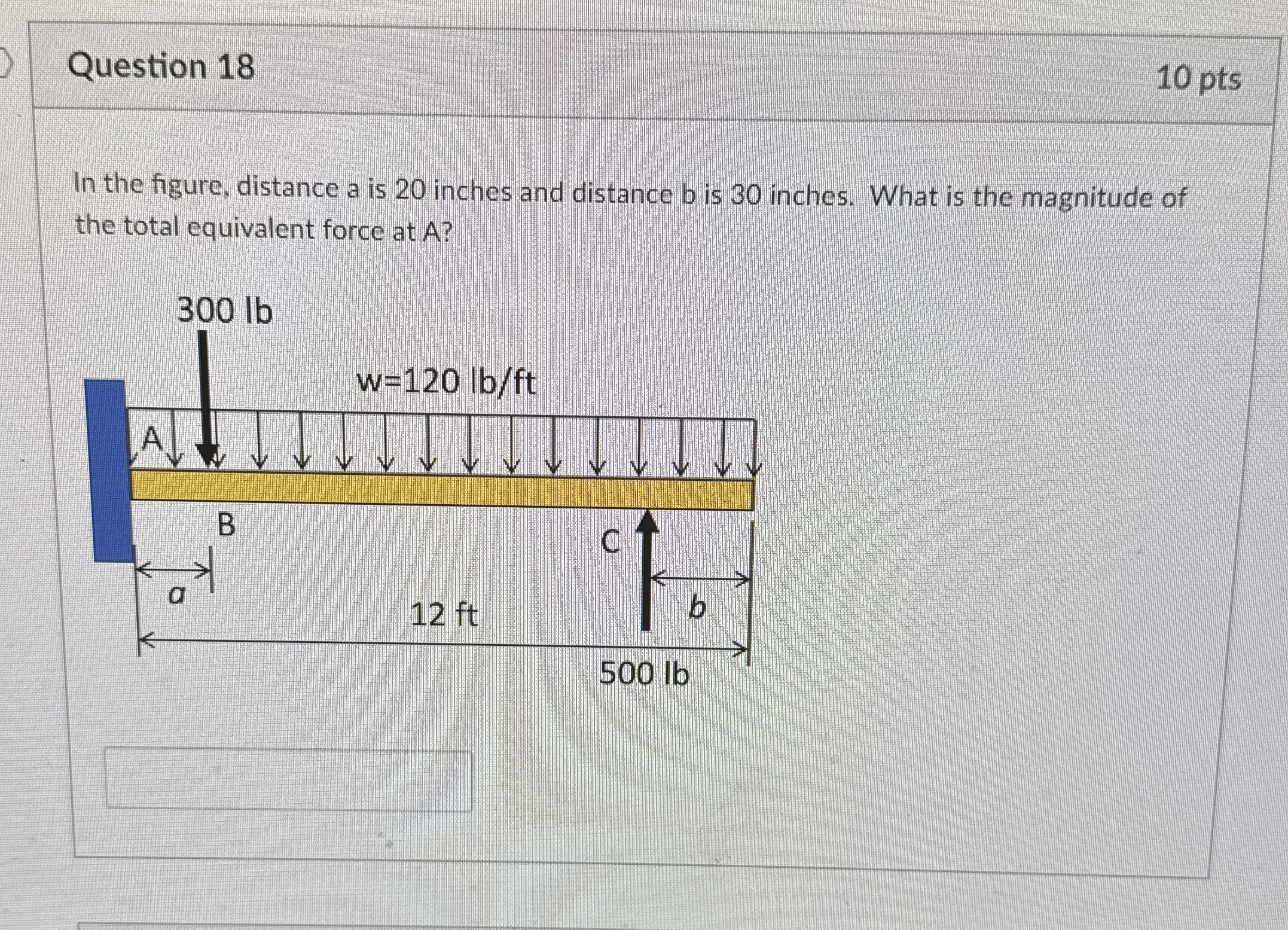 Question 1 8 In the figure, distance a is 2 0