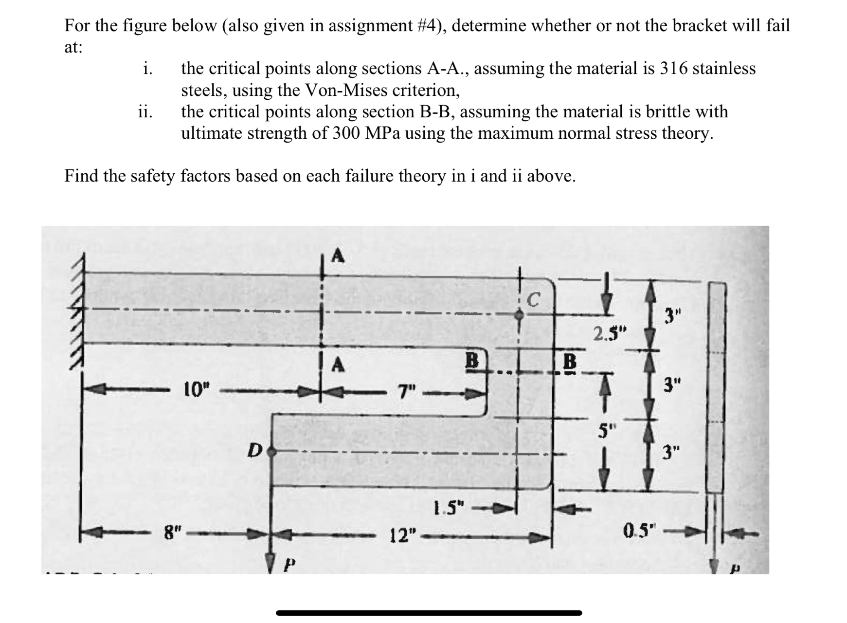 For the figure below ( also given in assignment #