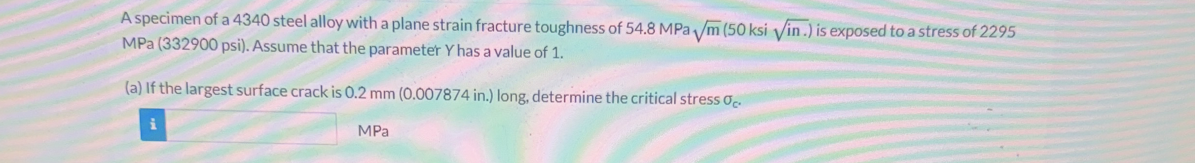 A specimen of a 4 3 4 0 steel alloy with a plane