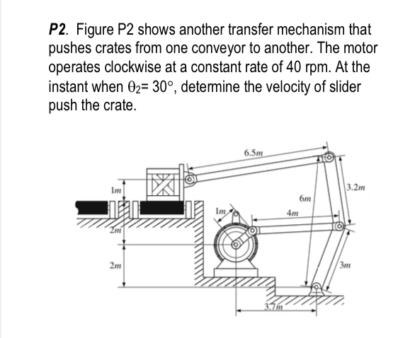 P 2 . Figure P 2 shows another transfer mechanism