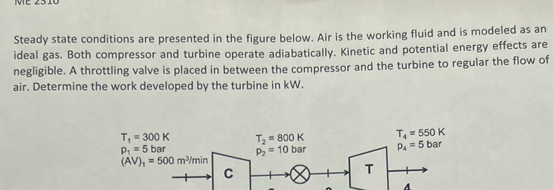 Steady state conditions are presented in the