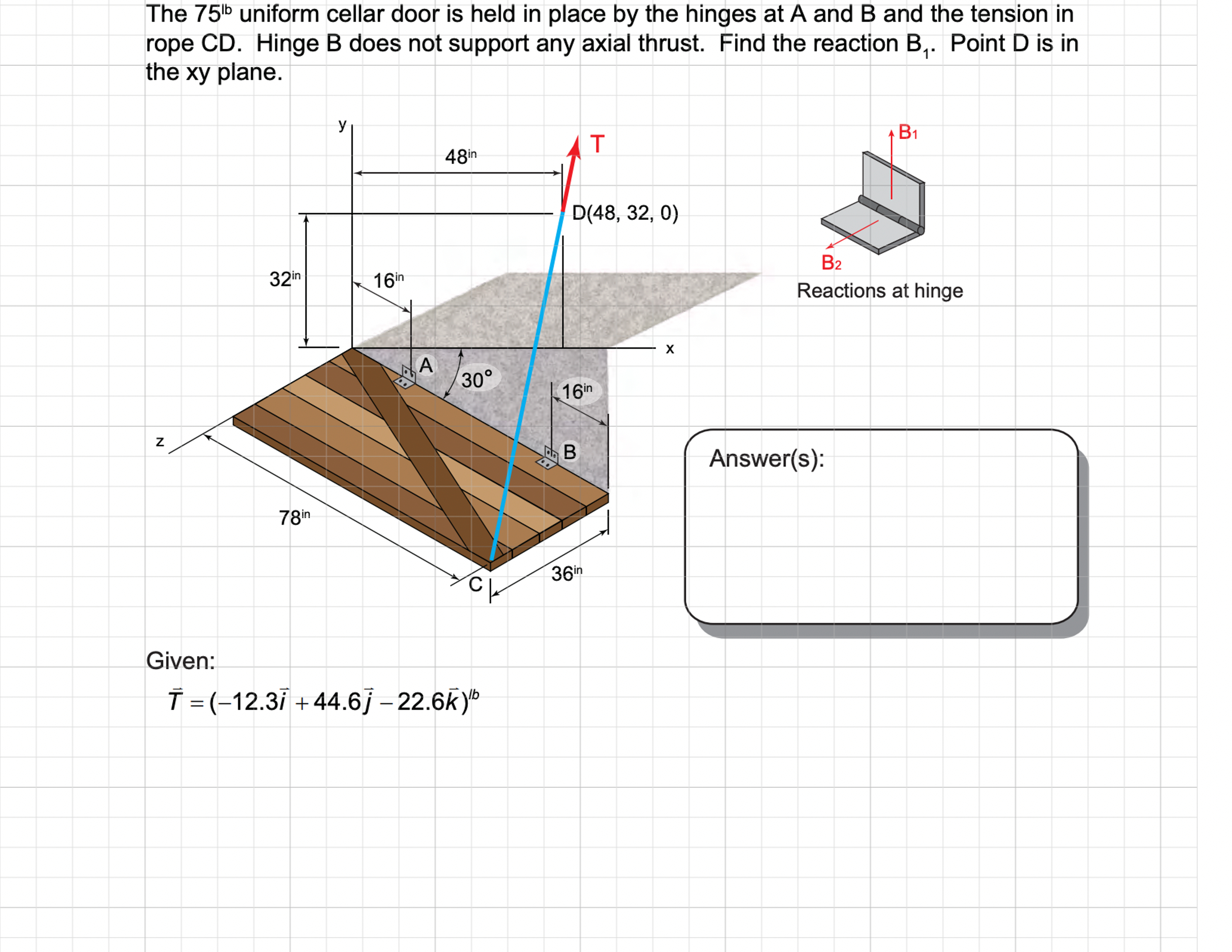 The 7 5 b l uniform cellar door is held in place