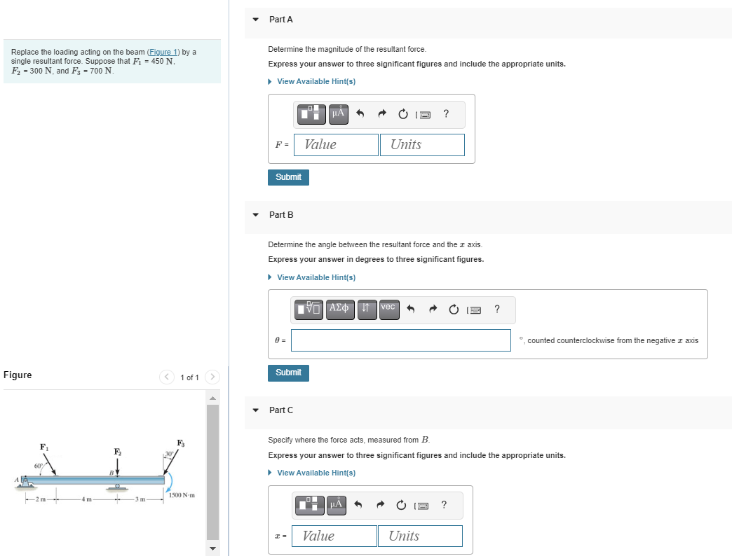 Part A Replace the loading acting on the beam (