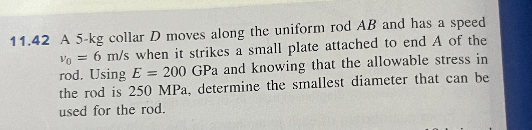 1 1 . 4 2 A 5 - k g collar D moves along the