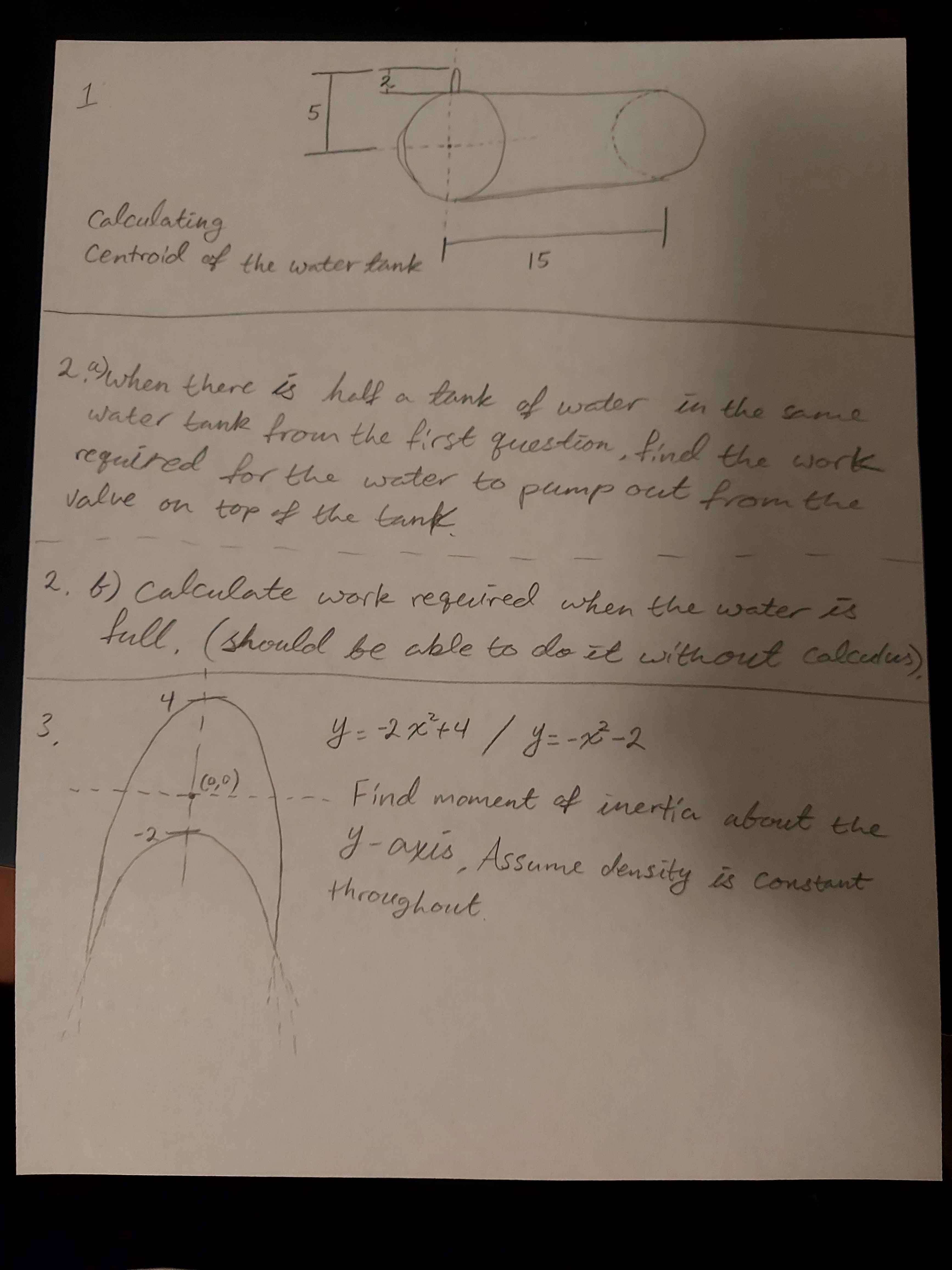 How to solve with calculus 1 Calculating centroid