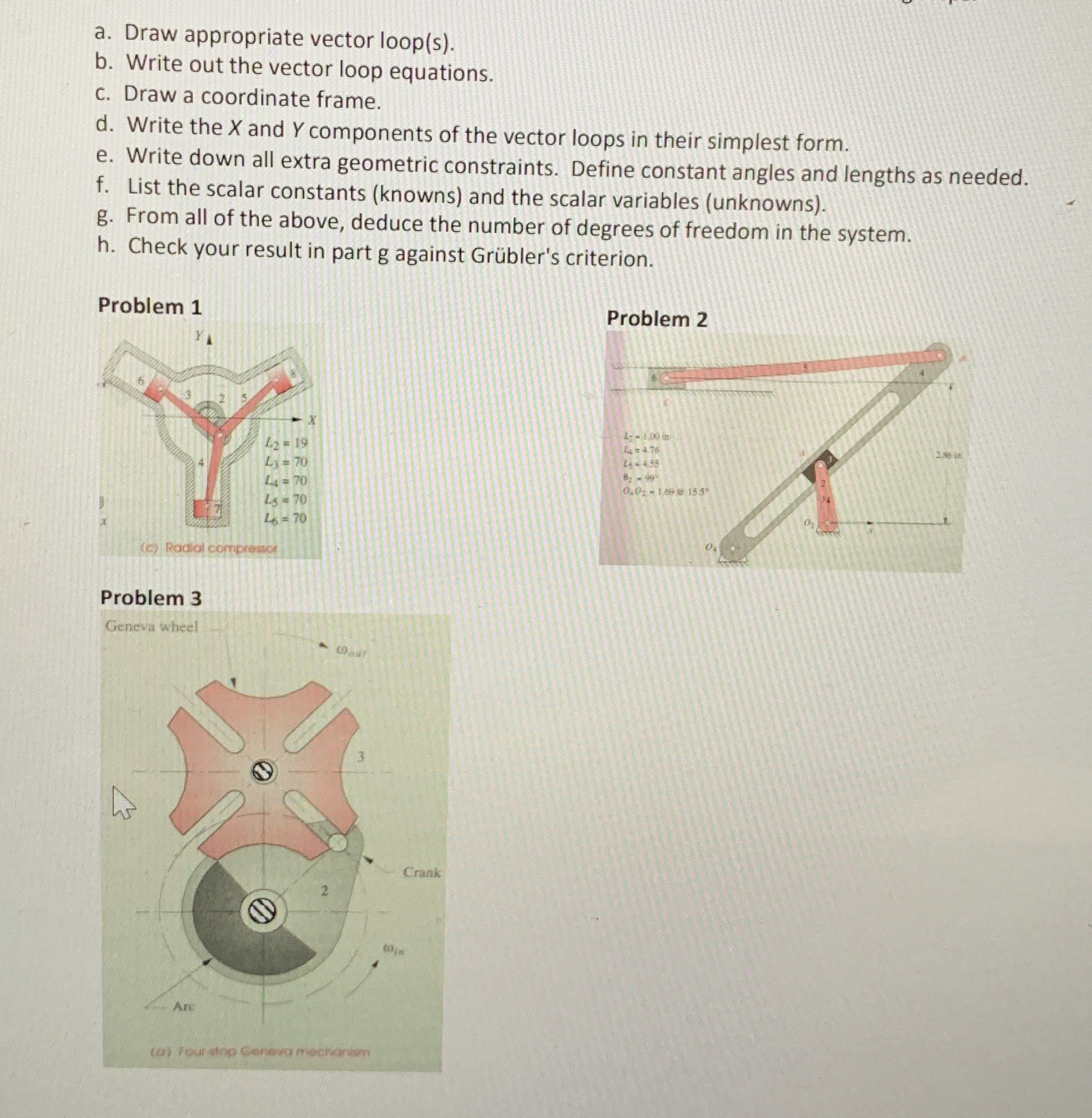a . Draw appropriate vector loop ( s ) . b .