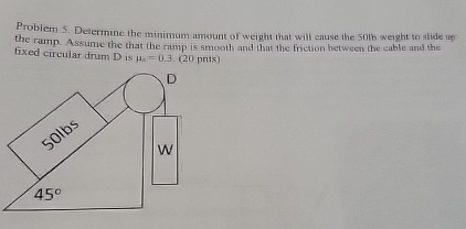 Probiert S . Defermme the minimum amount of
