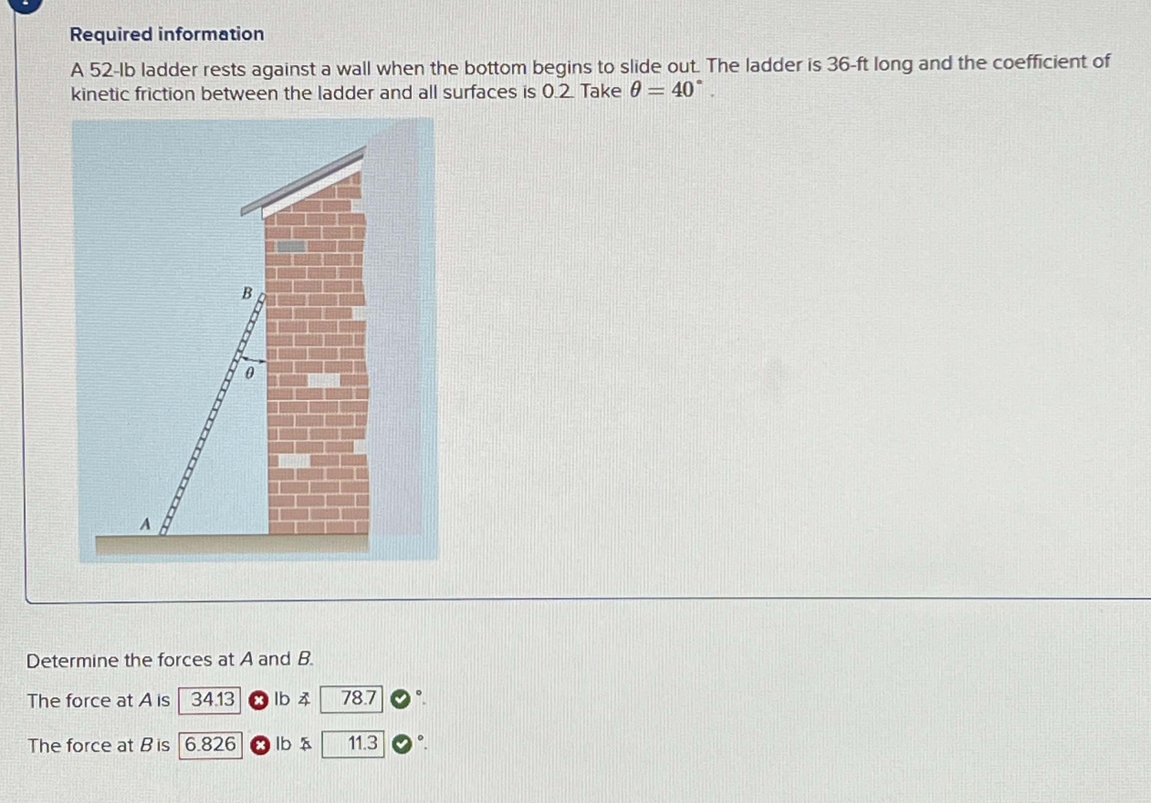 Required information A 5 2 - 1 b ladder rests
