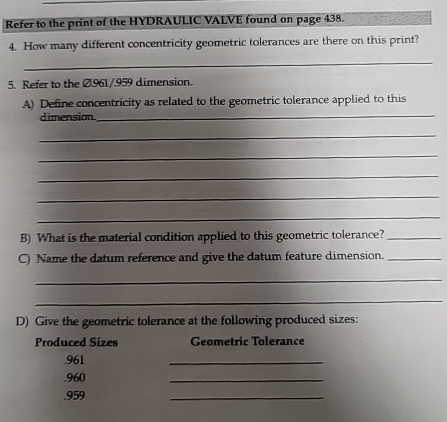 Refer to the print of the HYDRAULIC VALVE found