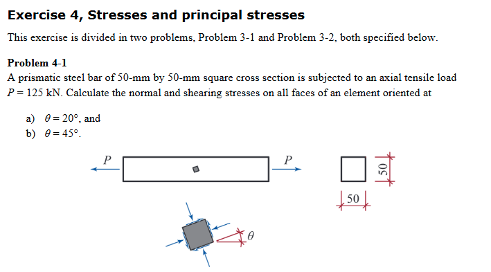 This exercise is divided in two problems, Problem
