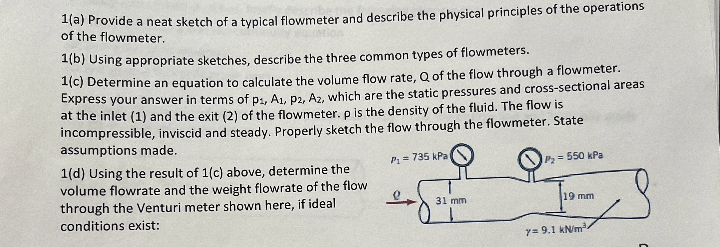 1 ( a ) Provide a neat sketch of a typical