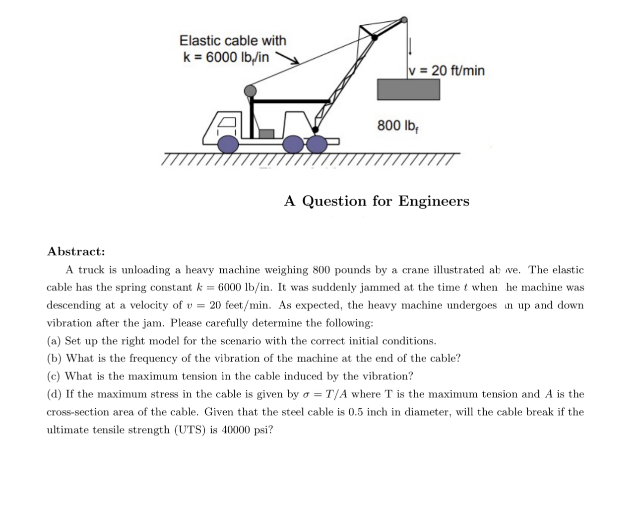 Abstract: A truck is unloading a heavy machine