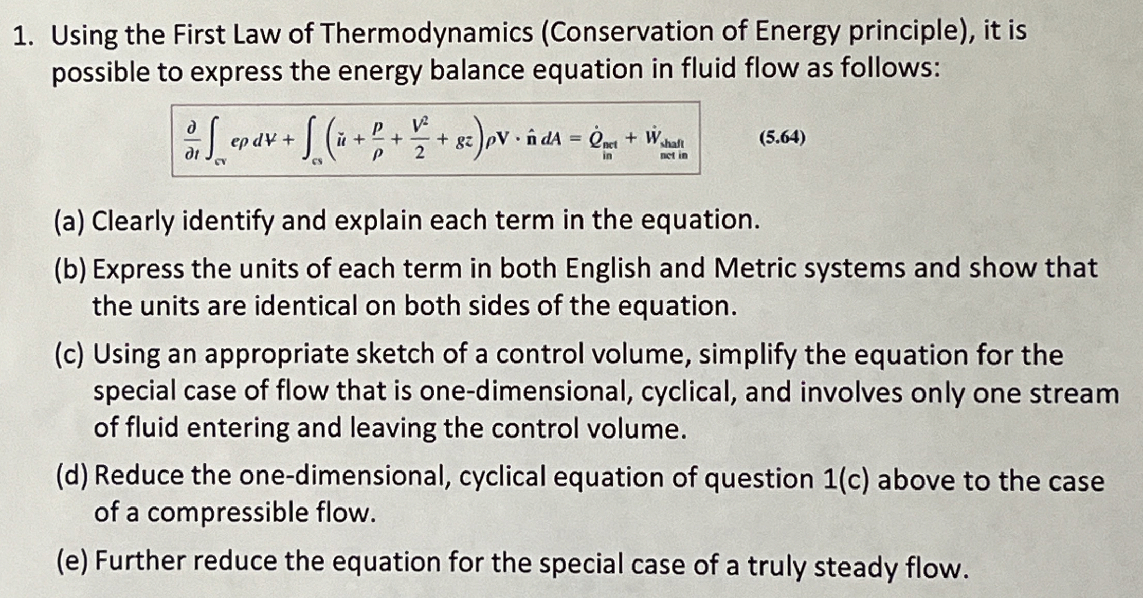 Using the First Law of Thermodynamics (