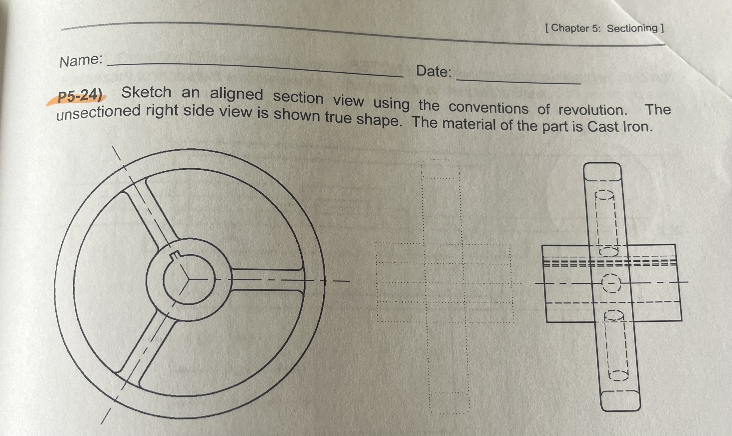 question P 5 - 2 4 Name: Date: P 5 - 2 4 ) Sketch