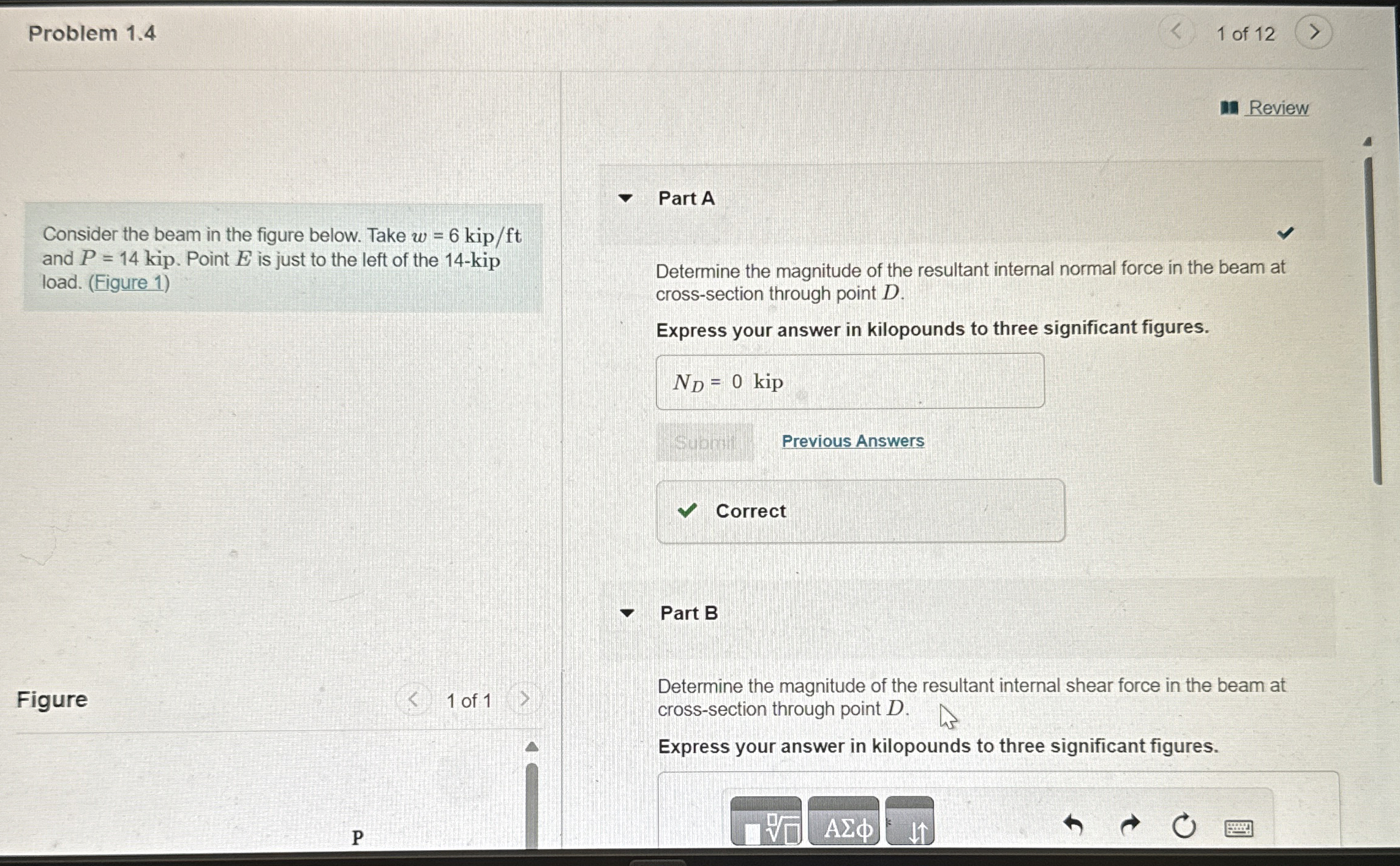 Problem 1 . 4 1 of 1 2 Review Part A Consider the