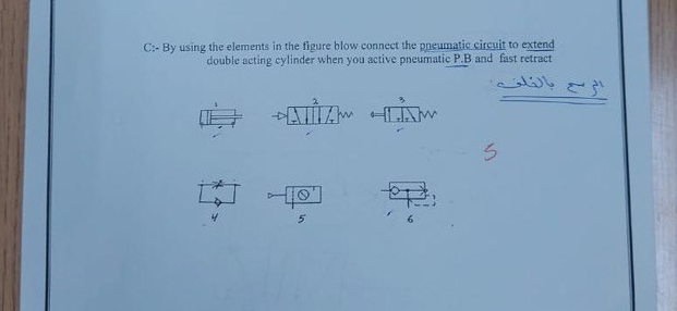 C: - By using the elements in the figure blow