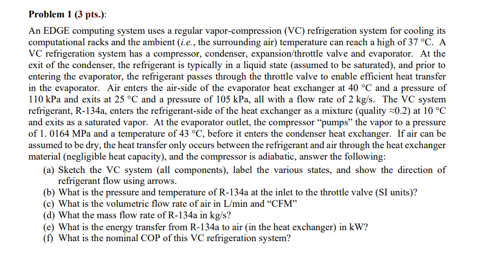 Problem 1 ( 3 pts . ) : An EDGE computing system