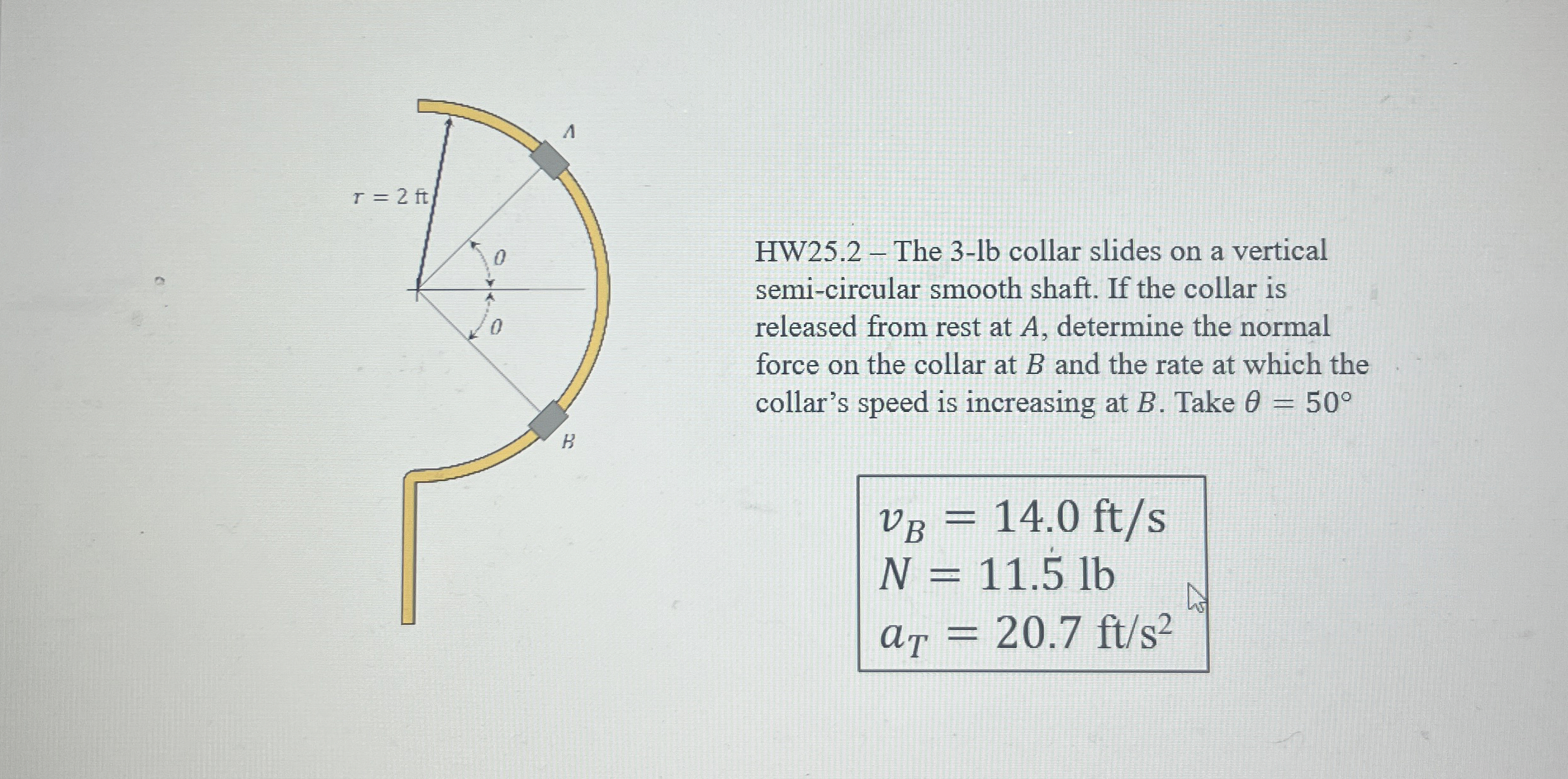 HW 2 5 . 2 - The 3 - lb collar slides on a