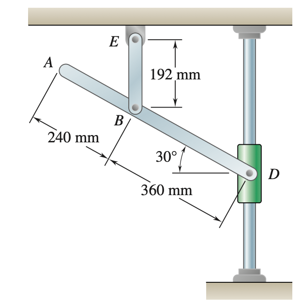 1 5 . 8 5 Knowing that at the instant shown the