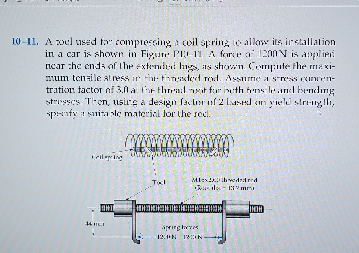 1 0 - 1 1 . A tool used for compressing a coil