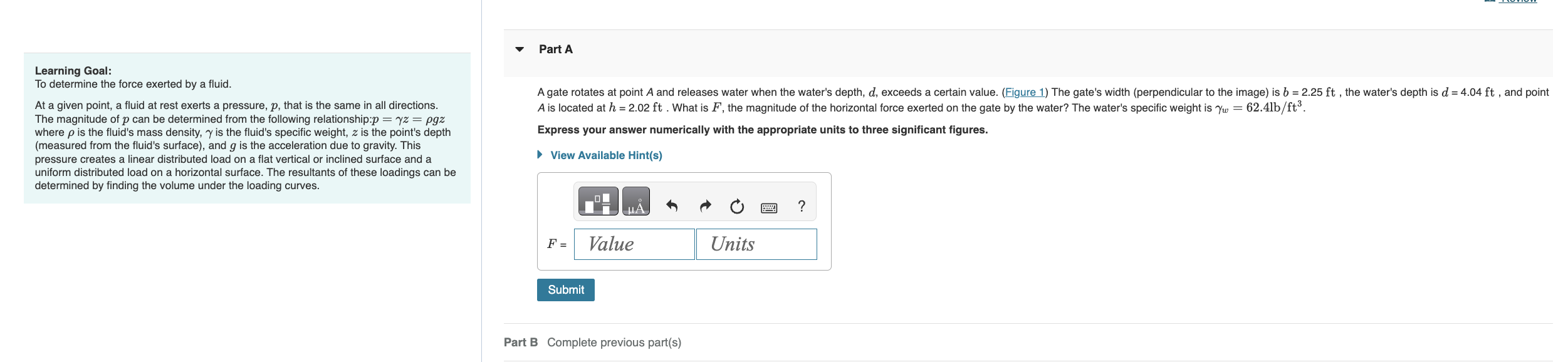 Learning Goal: To determine the force exerted by