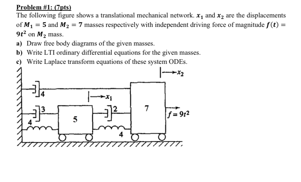 Problem # 1 : ( 7 pts ) The following figure