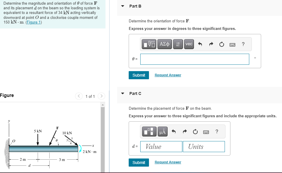 Determine the magnitude and orientation of of