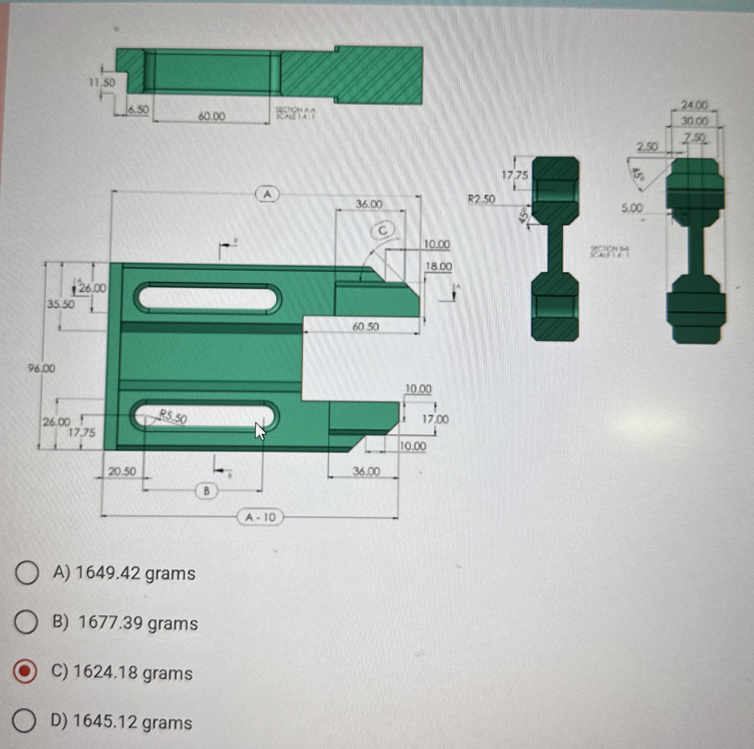 Question 7 : What is the original overall mass of